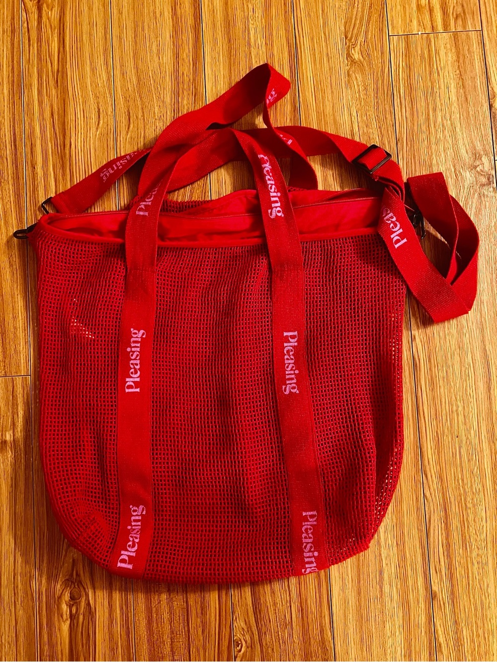 Pleasing by Harry Styles Mesh Bag in Red